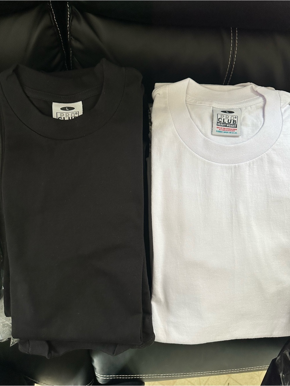 Pro Club Men's Classic Short Sleeve Tee - Black / White